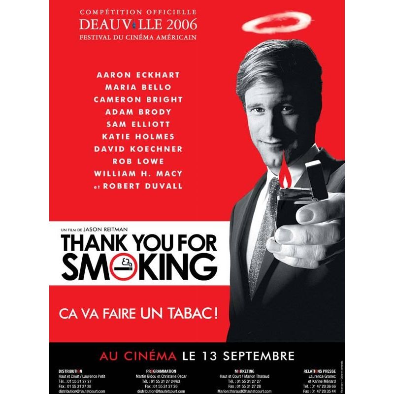 Affiche Thank you for smoking (de Jason Reitman)
