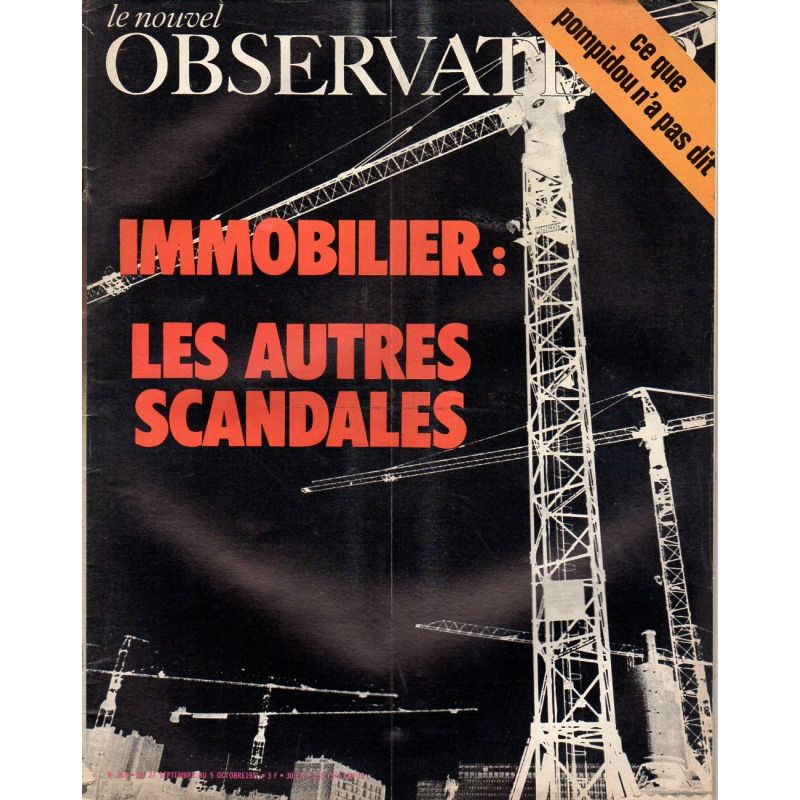 Le Nouvel Observateur n° 359 - 27 septembre 1971 - Immobilier : les autres scandales