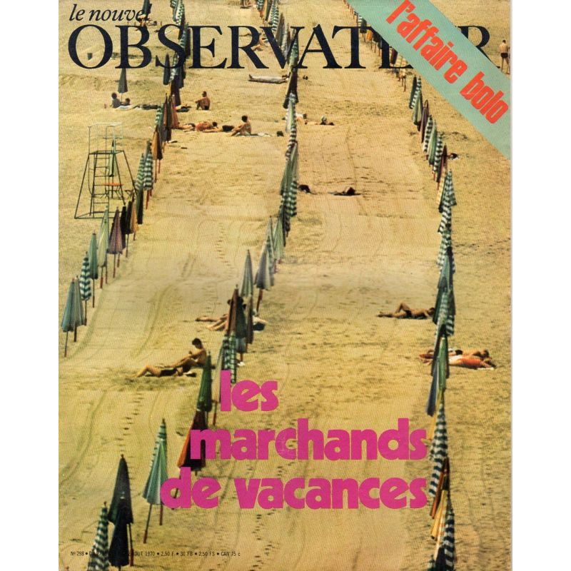 Le Nouvel Observateur n° 298 - 27 juillet 1970 - Les marchands de vacances