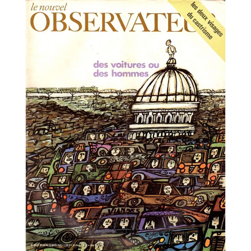 Le Nouvel Observateur n° 280 - 23 mars 1970 - Des voitures ou des hommes