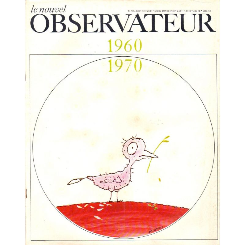 Le Nouvel Observateur n° 268 - 29 décembre 1969 - 1960 - 1970