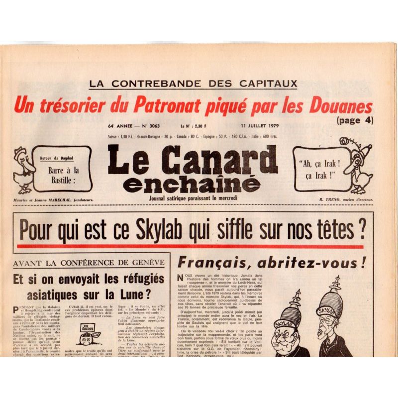 Canard Enchaîné (le) - n° 3063 - 11 juillet 1979