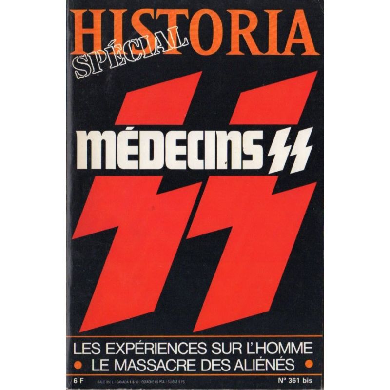 Historia Spécial n° 361 bis - Médecins SS