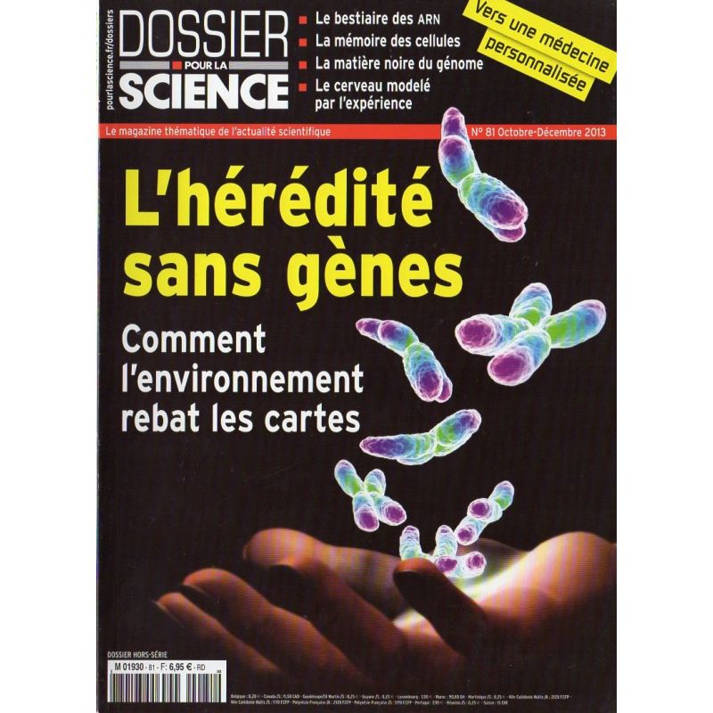 Dossiers pour la Science n° 81 - L'hérédité sans gène
