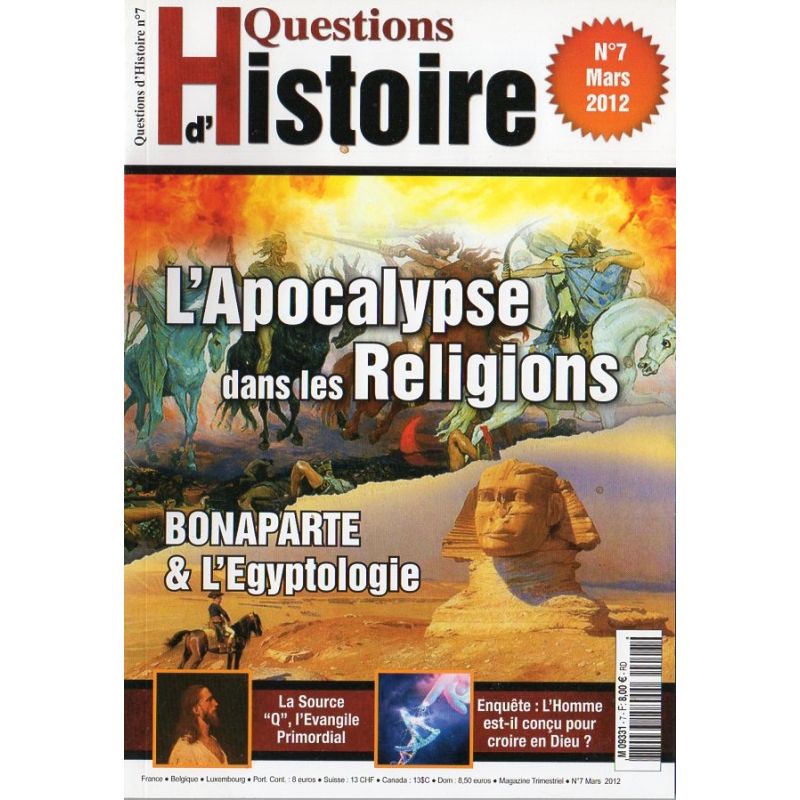 Questions d'Histoire n° 7 - L'Apocalypse dans les Religions