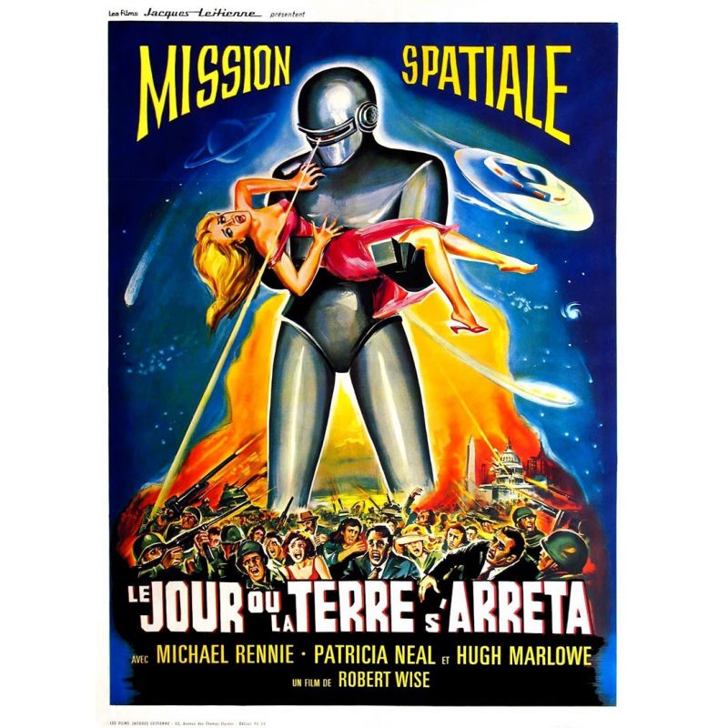 affiche Le Jour où la Terre s'arrêta (de Robert Wise)