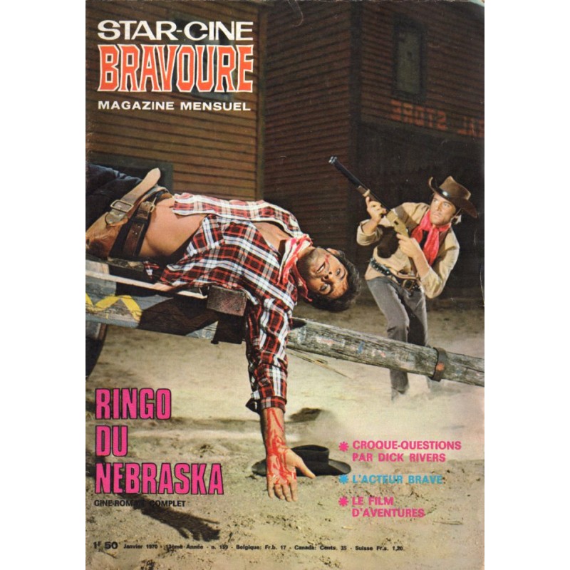 Star Ciné Bravoure n° 159 - Ringo du Nebraska (ciné-roman complet) Janvier 1970