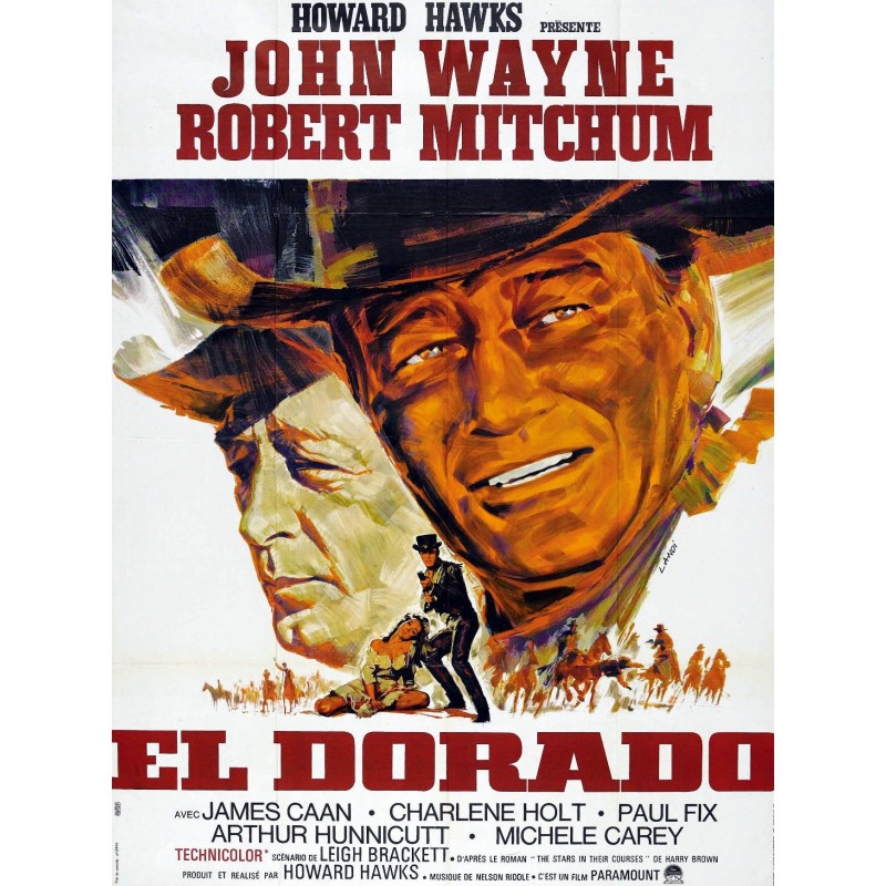 affiche film El Dorado (John Wayne & Robert Mitchum)