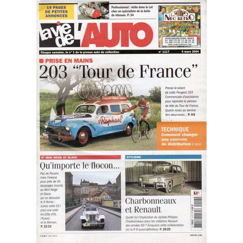 La Vie de l'Auto n° 1117 du 04/03/2004 - 203 "Tour de France"