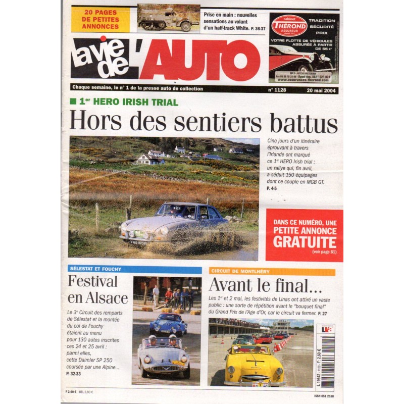 La Vie de l'Auto n° 1128 du 20 mai 2004 - 1er Hero Irish Trial : Hors des sentiers battus