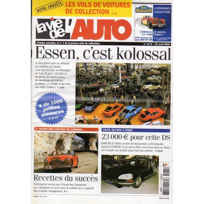 La Vie de l'Auto n° 1171 du 21 avril 2005 - Essen, c'est Kolossal