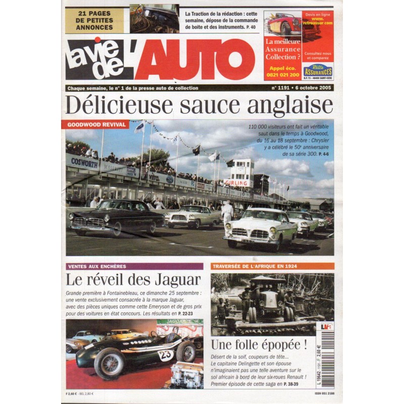 La Vie de l'Auto n° 1191 du 6 octobre 2005 - Goodwood Revival : Délicieuse sauce anglaise