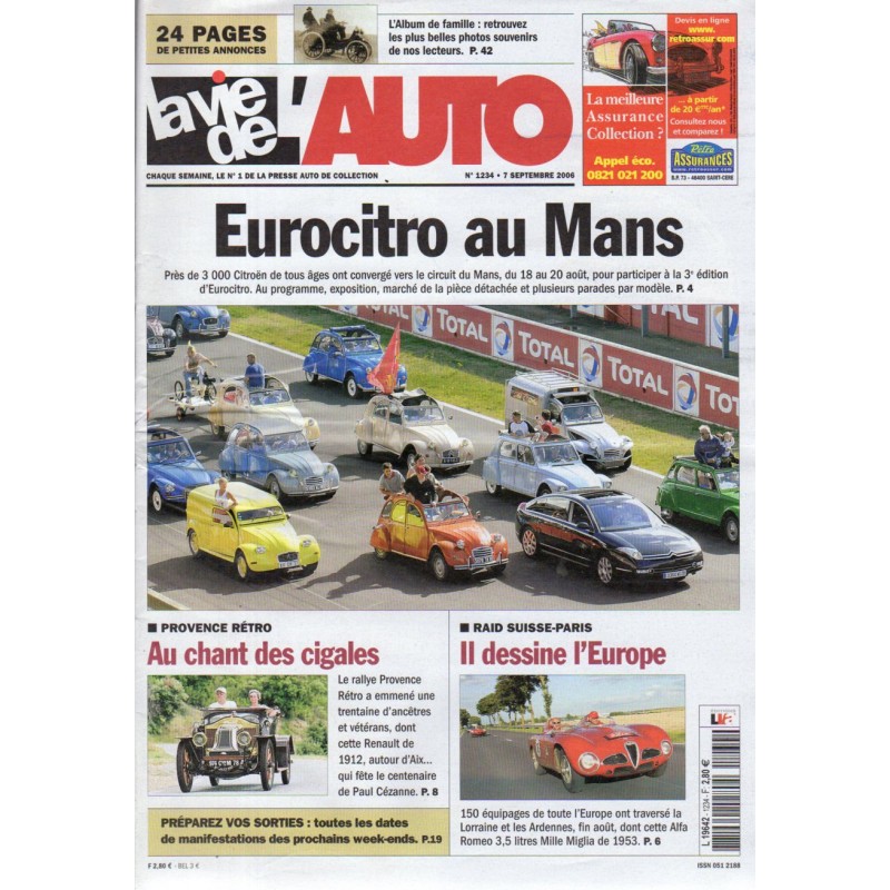 La Vie de l'Auto n° 1234 du 7 septembre 2006 - Eurocitro au Mans