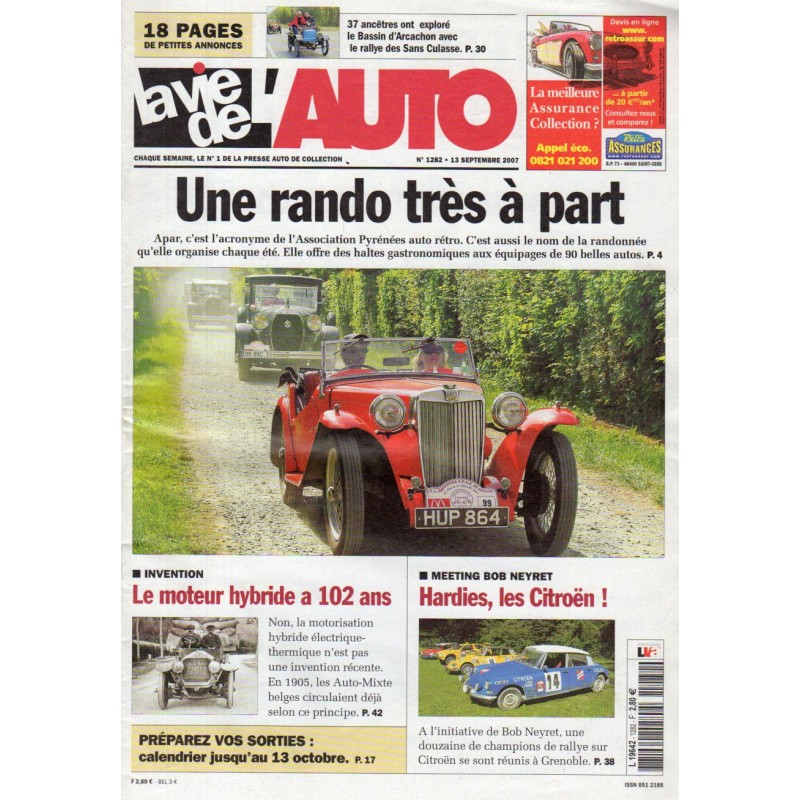 La Vie de l'Auto n° 1282 du 13 septembre 2007 - Apar, Une rando très à part