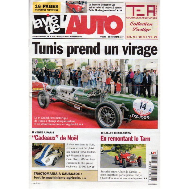 La Vie de l'Auto n° 1297 du 27 décembre 2007 - 8e Grand Prix de Tunis : Tunis prend un virage
