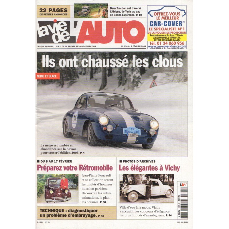 La Vie de l'Auto n° 1303 du 7 février 2008 - Ils ont chaussé les clous