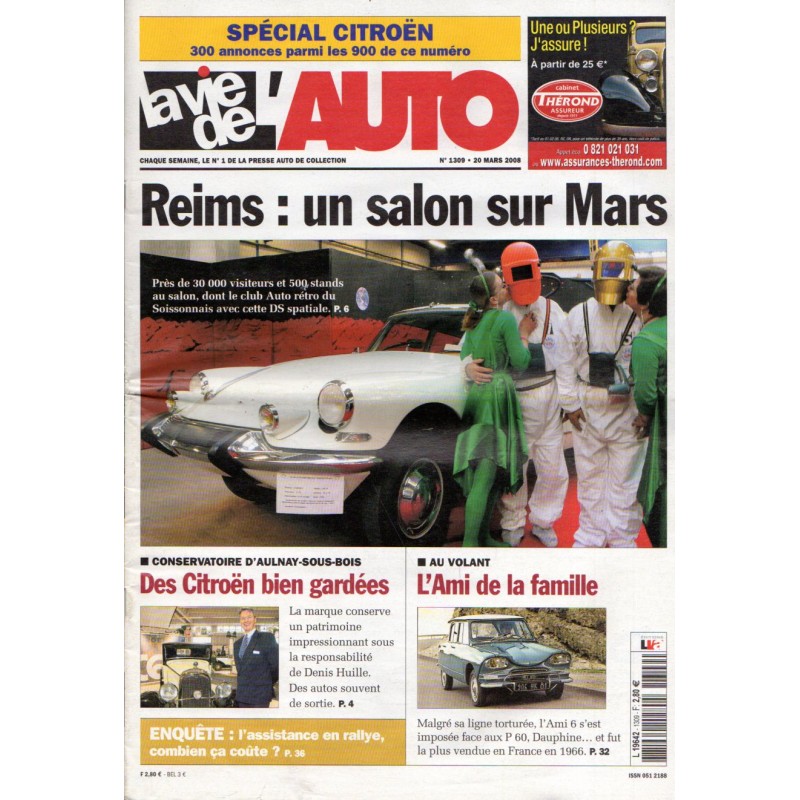 La Vie de l'Auto n° 1309 du 20 mars 2008 - Reims : un salon sur Mars