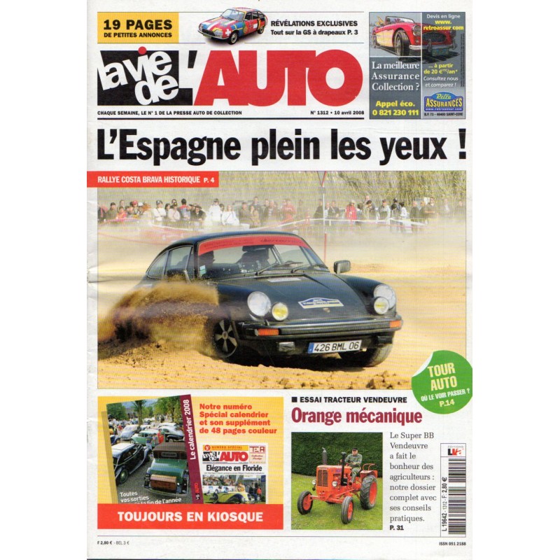 La Vie de l'Auto n° 1312 du 10 avril 2008 - L'Espagne plein les yeux !
