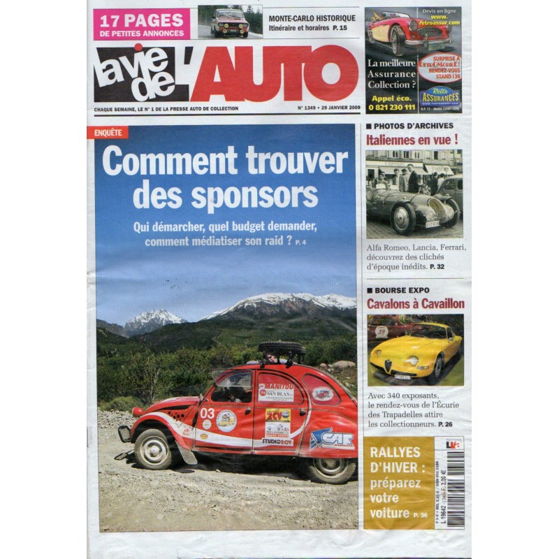 La Vie de l'Auto n° 1349 du 29 janvier 2009 - Comment trouver des sponsors