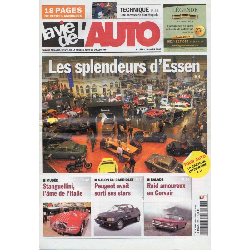 La Vie de l'Auto n° 1360 du 16 avril 2009 - Les splendeurs d'Essen