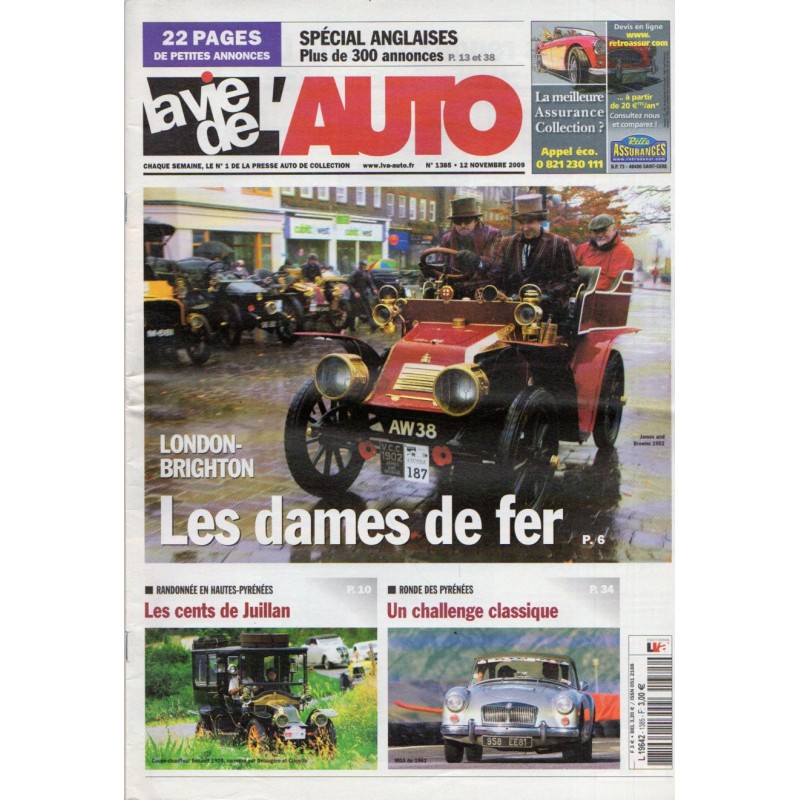 La Vie de l'Auto n° 1385 du 12 novembre 2009 - London-Brighton : Les dames de fer