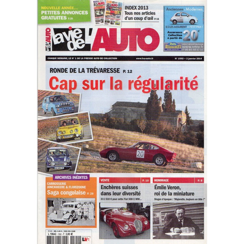 La Vie de l'Auto n° 1592 du 2 janvier 2014 - Ronde de la Trévaresse : Cap sur la régularité