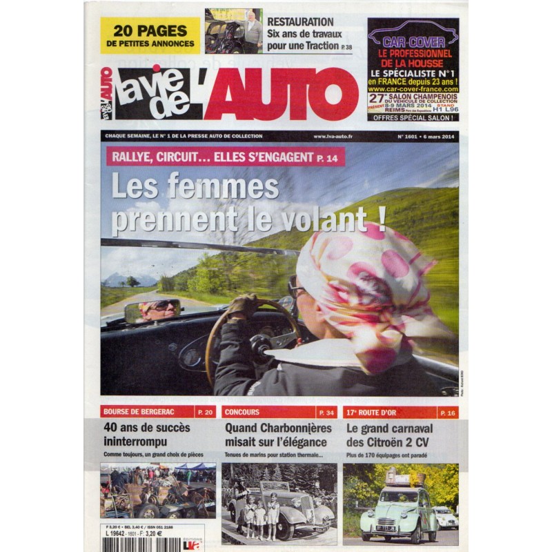 La Vie de l'Auto n° 1601 du 6 mars 2014 - Rallye, Circuit : les femmes prennent le volant !