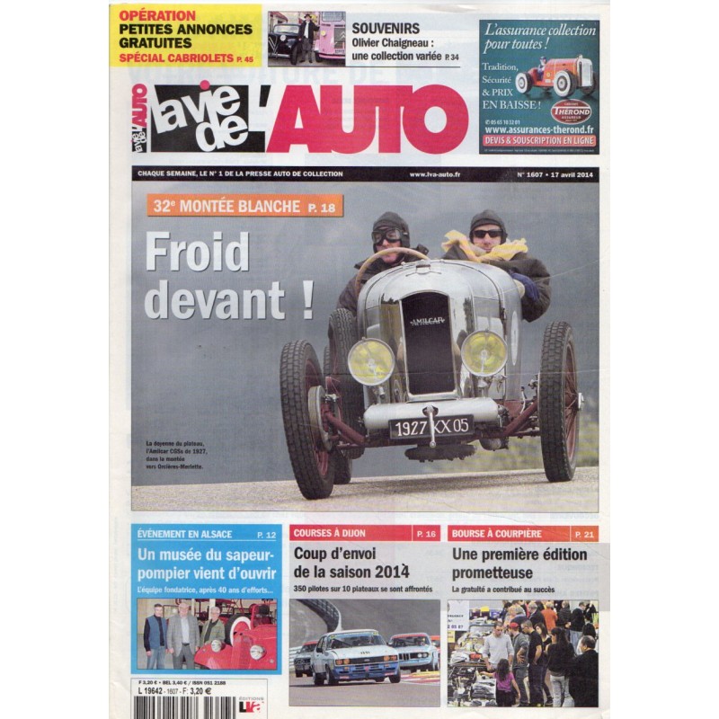 La Vie de l'Auto n° 1607 du 17 avril 2014 - 32e Montée Blanche : froid devant !