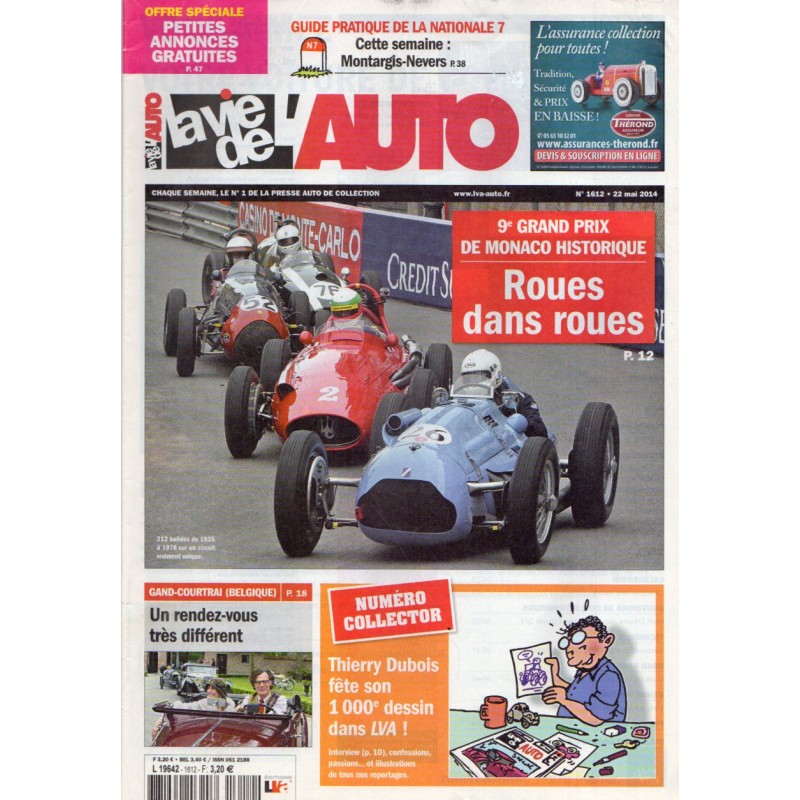 La Vie de l'Auto n° 1612 du 22 mai 2014 - 9e Grand Prix de Monaco historique