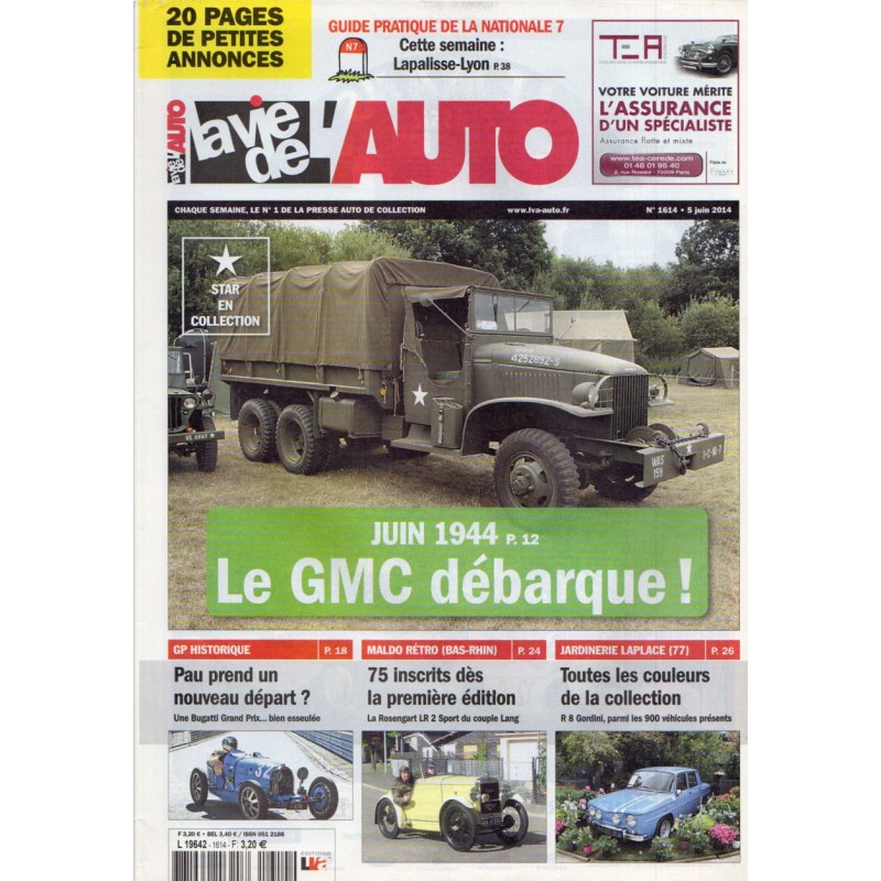 La Vie de l'Auto n° 1614 du 5 juin 2014 - Juin 1944 : le GMC débarque !