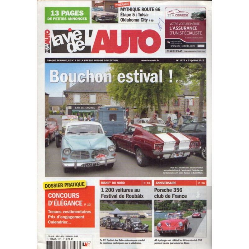 La Vie de l'Auto n° 1673 du 23 juillet 2015 - Bouchon estival !