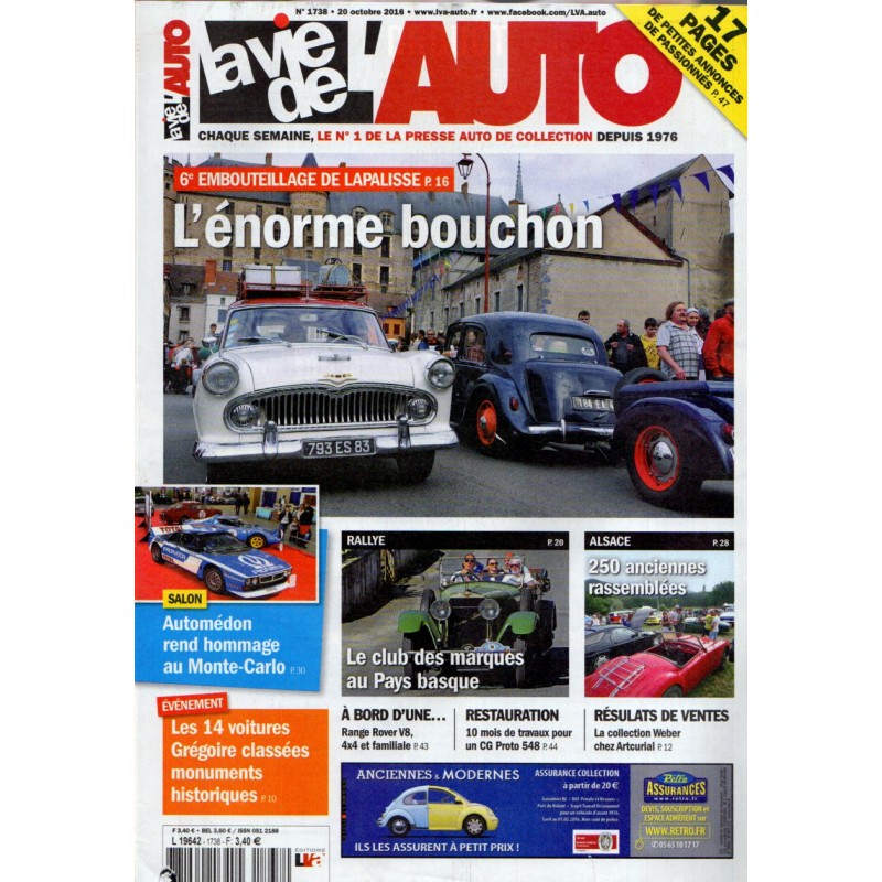 La Vie de l'Auto n° 1738 du 20 octobre 2016 - 6e Embouteillage de Lapalisse : L'énorme bouchon