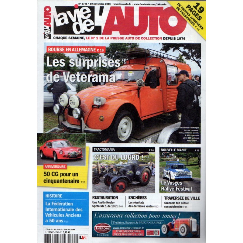 La Vie de l'Auto n° 1741 du 10 novembre 2016 - Bourse en Allemagne : Les surprises de Veterama