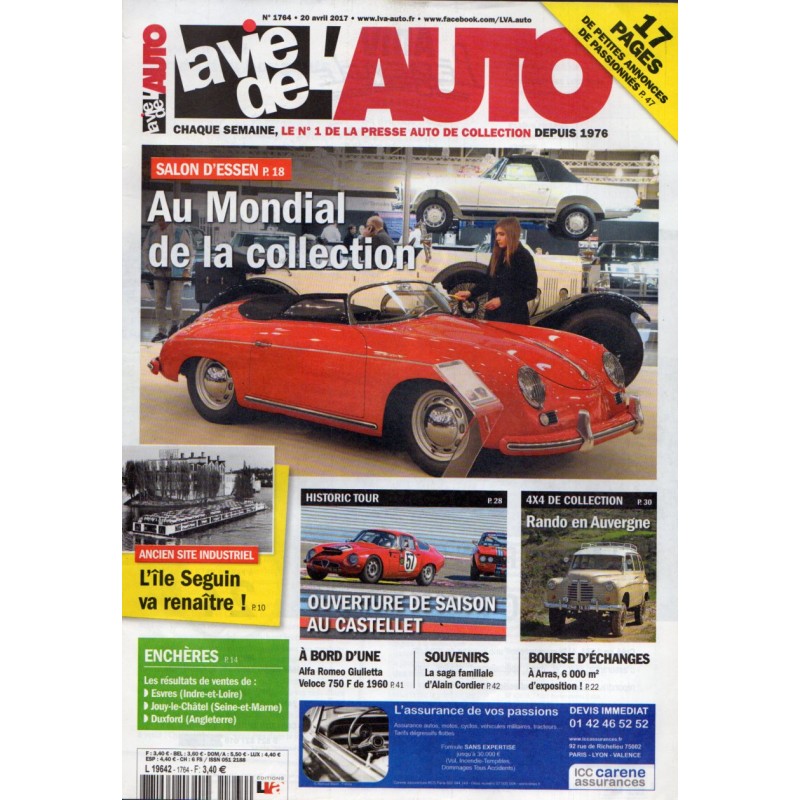 La Vie de l'Auto n° 1764 du 20 avril 2017 - Salon d'Essen : Au Mondial de la collection