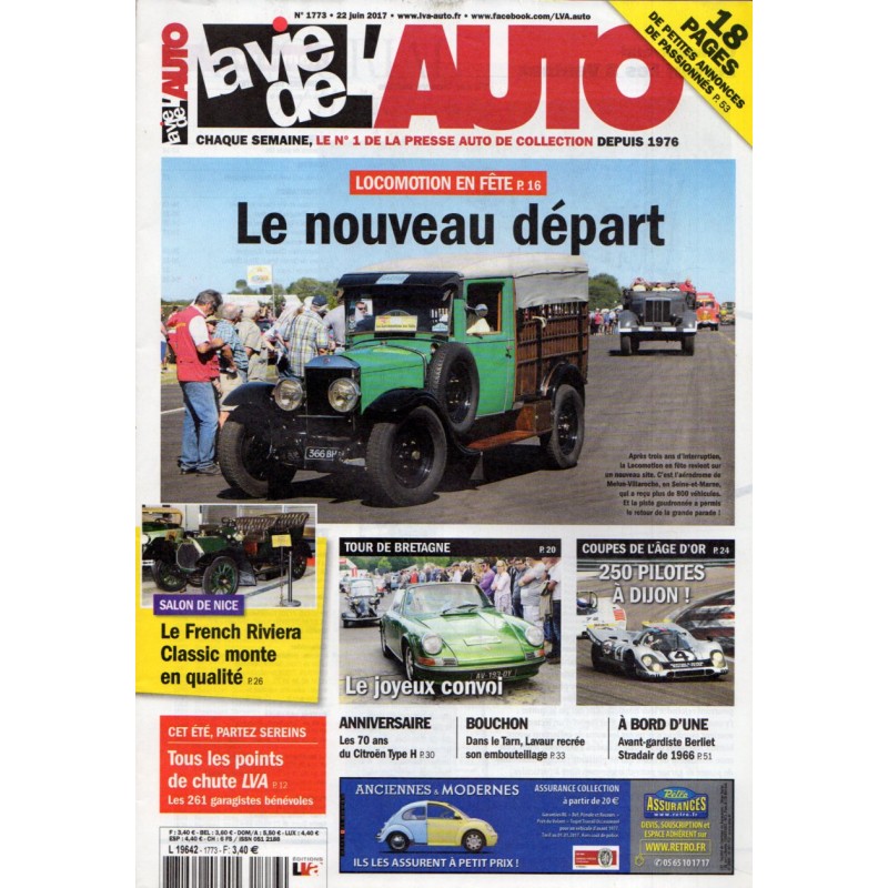 La Vie de l'Auto n° 1773 du 22 juin 2017 - Locomotion en fête : Le nouveau départ