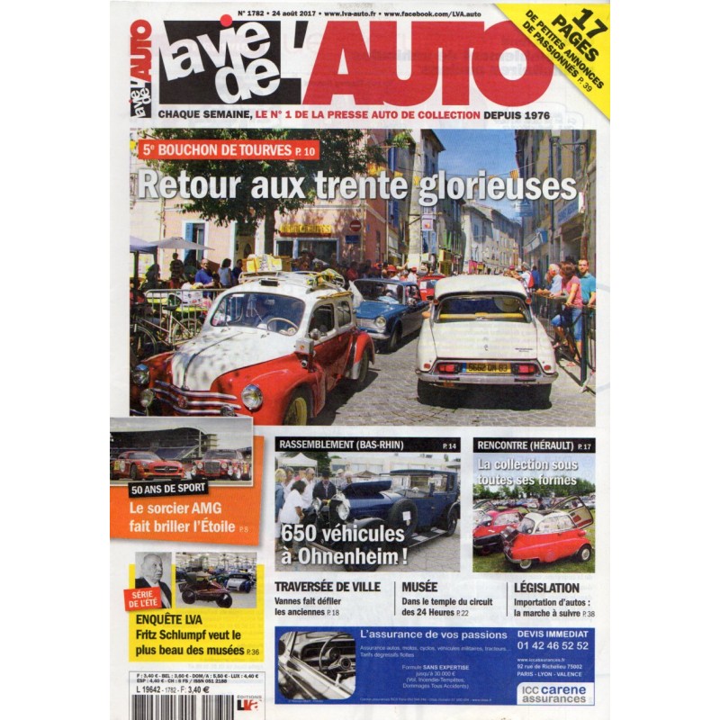 La Vie de l'Auto n° 1782 du 24 aout 2017 - 5e Bouchon de Tourves : Retour aux trente glorieuses