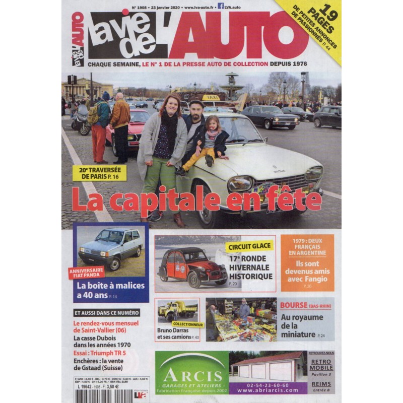 La Vie de l'Auto n° 1908 du 23 janvier 2020 - 20e Traversée de Paris : La capitale en fête