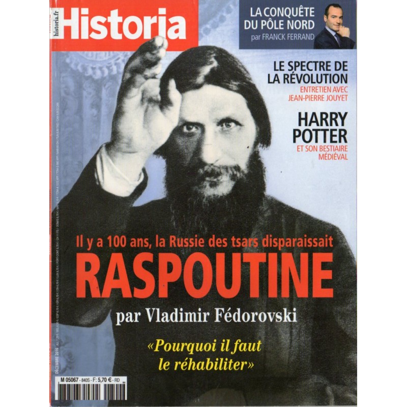 Historia n° 840 - Raspoutine, pourquoi il faut le réhabiliter