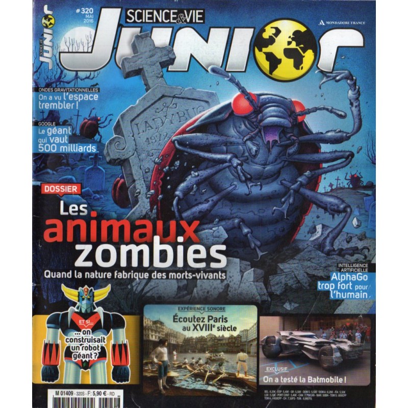 Science & Vie Junior n° 320 - Les animaux zombies