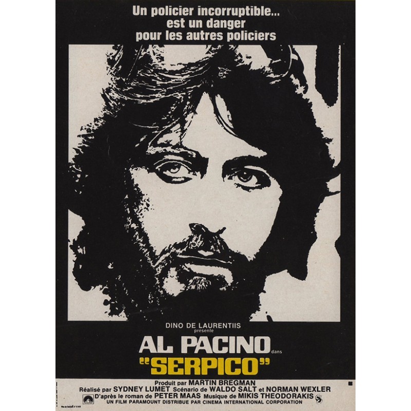 Serpico (avec Al Pacino de Dino de Laurentiis) affiche film