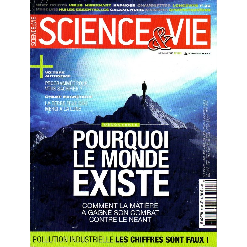 Science & Vie n° 1191 - Découverte : pourquoi le monde existe. Comment la matière a gagné son combat contre le néant