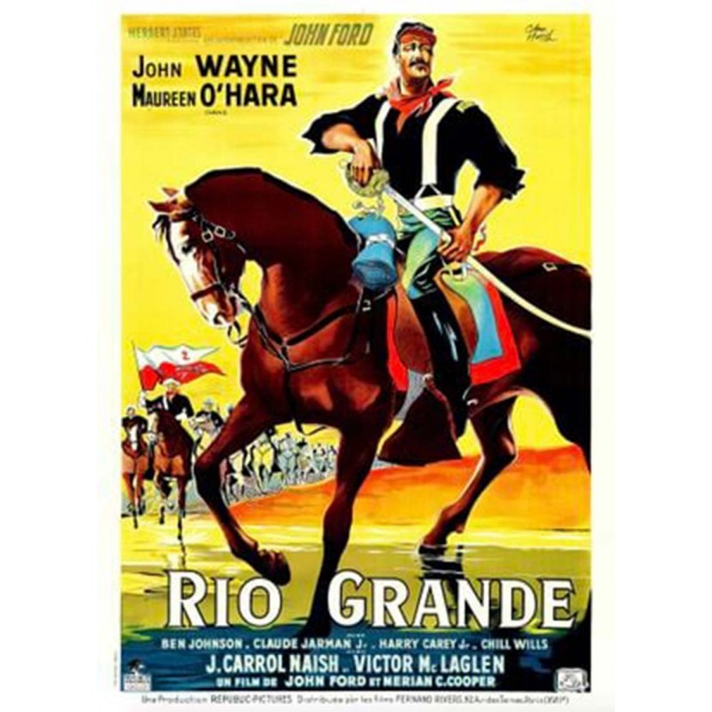 affiche du film Rio Grande (avec John Wayne)