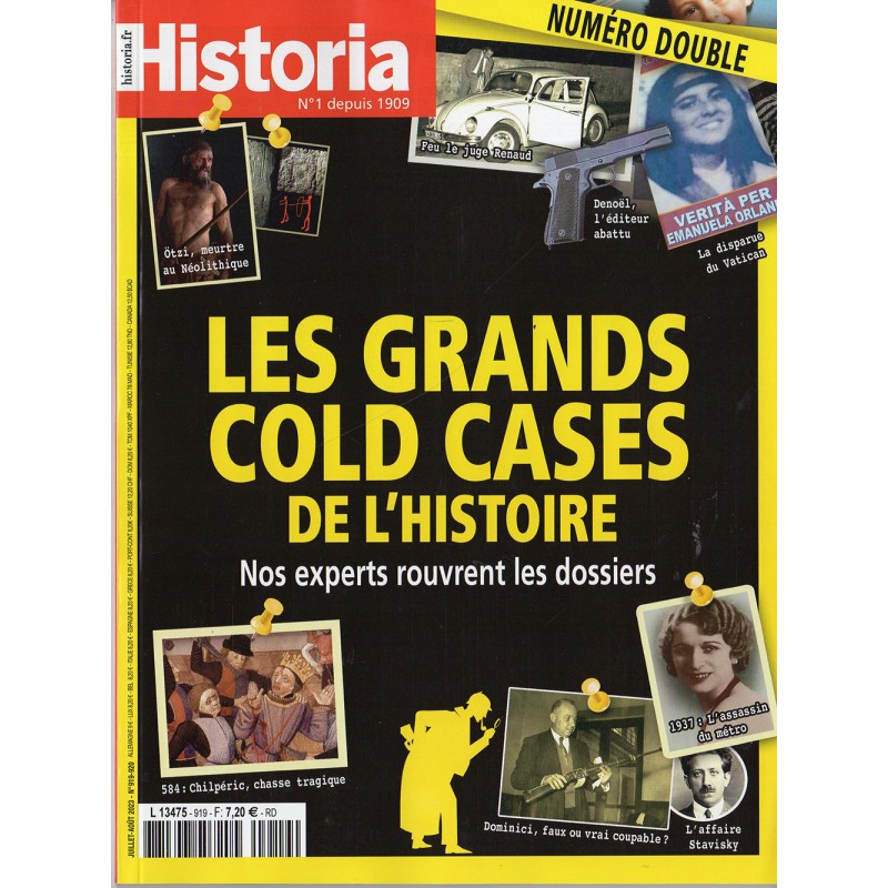 Historia n° 919 - LES GRANDS COLD CASES DE L'HISTOIRE