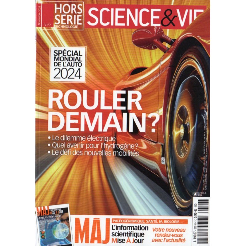 Science & Vie Hors série n° 316 H - Spécial Mondial de  l'Auto 2024 : ROULER DEMAIN ?