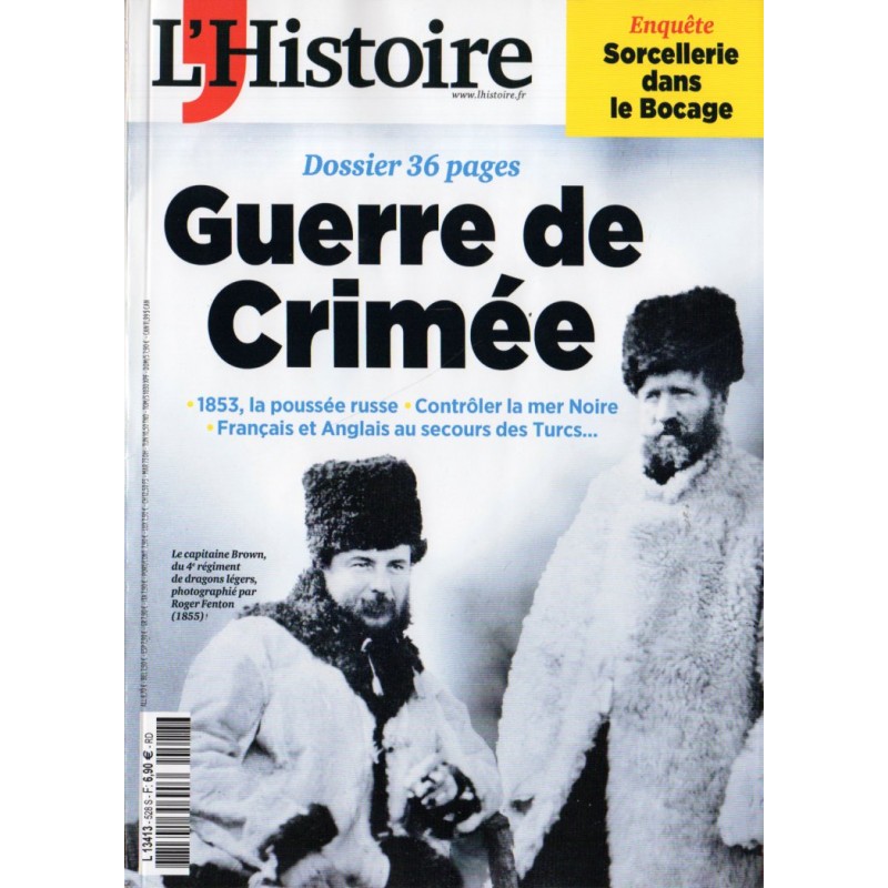 L'Histoire n° 528 - Guerre de Crimée (dossier de 36 pages)