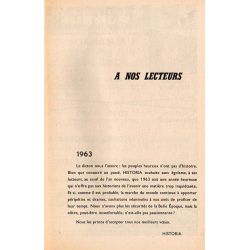 Historia n° 194 - La conspiration du Cinq-Mars - à nos lecteurs