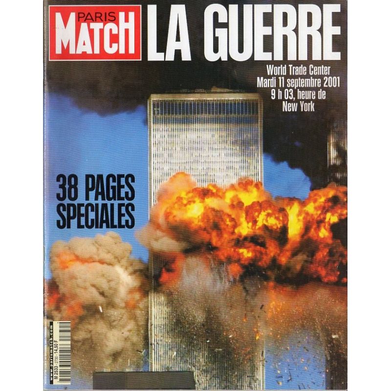 Paris Match 2730 - 20 septembre 2001 - La Guerre - World trade Center